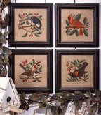 BIRDS & BERRIES by The Prairie Schooler Counted Cross Stitch Leaflet Pattern Chart Book No. 44