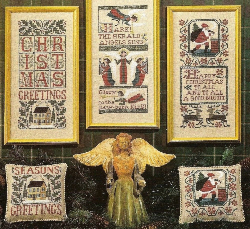 CHRISTMAS SAMPLERS II by The Prairie Schooler Counted Cross Stitch Leaflet Pattern Chart Book No. 73