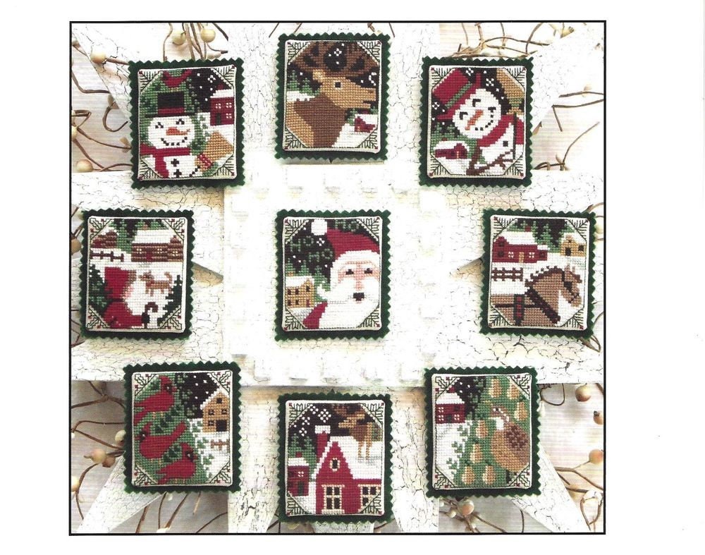 SNOWY NIGHTS by The Prairie Schooler Counted Cross Stitch Leaflet Pattern Chart Book No. 166