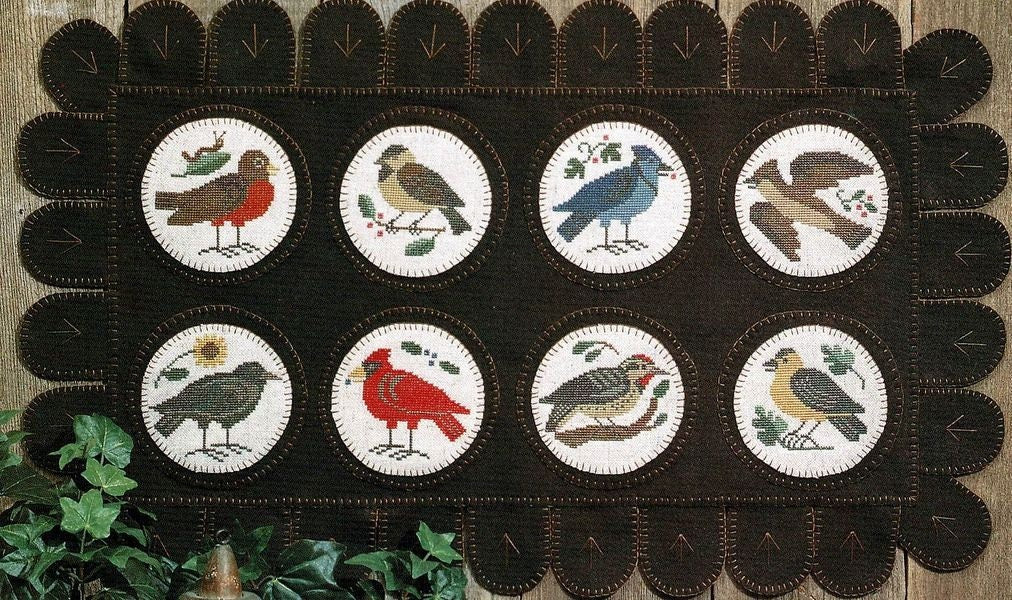 GARDEN BIRDS By The Prairie Schooler Counted Cross Stitch Pattern Leaflet Chart Book No. 56