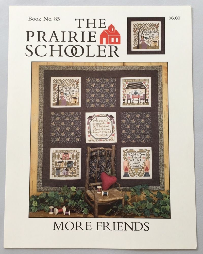 MORE FRIENDS by The Prairie Schooler Counted Cross Stitch Leaflet Pattern Chart Book No. 85