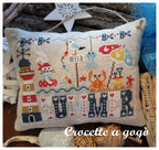 Crocette A Gogo   "HELLO SUMMER"  Counted Cross Stitch Pattern  Summer, Beach, Crab, Lighthouse, Bunny, Fish, Italy, Paper Pattern
