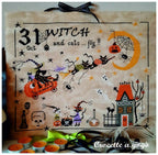 THE FLYING PUMPKIN by Crocette A Gogo   "La Zucca Volante"  Counted Cross Stitch Pattern  Halloween, Witch, Autumn, Black Cat, Ghost