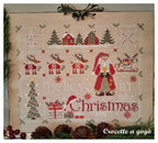 BELIEVE IN CHRISTMAS by Crocette A Gogo  •  Counted Cross Stitch Paper Pattern • Santa, Reindeer, Sleigh, Presents, Snowflakes, Winter