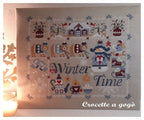 WINTER TIME by Crocette A Gogo   "Winter Time"  Counted Cross Stitch Paper Pattern  Christmas, Snowman, Skates, Mittens, Sampler Italy
