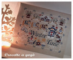 WINTER TIME by Crocette A Gogo   "Winter Time"  Counted Cross Stitch Paper Pattern  Christmas, Snowman, Skates, Mittens, Sampler Italy