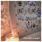 WINTER TIME by Crocette A Gogo   "Winter Time"  Counted Cross Stitch Paper Pattern  Christmas, Snowman, Skates, Mittens, Sampler Italy