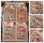 Calendar Part 2 by Crocette A Gogo   Counted Cross Stitch Pattern  May, June, July, August, Rose, Summer, Lavender, Holiday, PAPER PATTERN
