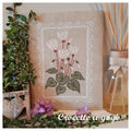 Autumn Cyclamen by Crocette A Gogo  "Ciclamini d'autunno"  Counted Cross Stitch Pattern  Autumn, Cyclamen, Flowers, Italy, PAPER PATTERN