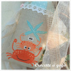 CRAB FRIENDS by Crocette A Gogo   Counted Cross Stitch Pattern  Summer, Starfish, Star Fish, Crab, Italy, Paper Pattern