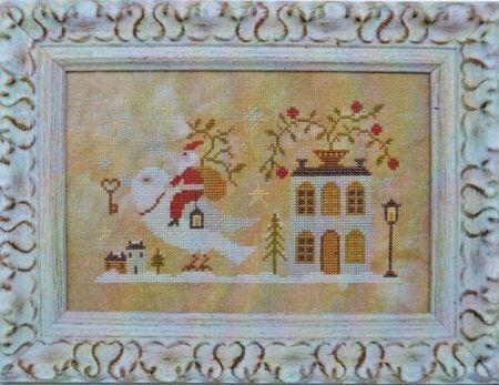SANTA, the DOVE, and the KEY by Barbara Ana Designs Counted Cross Stitch Chart, Santa, White Dove, Paper Pattern