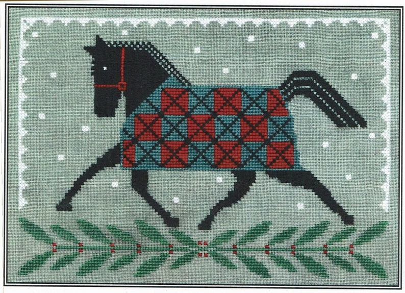 HORSE COUNTRY HOLIDAY  By Artful Offerings  Counted Cross Stitch Chart  Paper Pattern