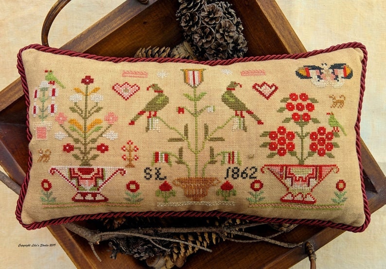 Lila's Studio "S.L. 1862 - Small Sampler" Counted Cross Stitch, Paper Pattern