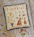 PINEBERRY LANE "The Perfect Pumpkin"  Primitive Cross Stitch Pattern  Fancey Blackett Series, Fall, Cat, Pattern Only