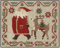 TERESA KOGUT "Struttin' "  Counted Cross Stitch Pattern  Santa, Winter, Christmas, Reindeer, Folk art, Primitive, Pattern Only