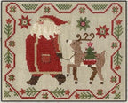 TERESA KOGUT "Struttin' "  Counted Cross Stitch Pattern  Santa, Winter, Christmas, Reindeer, Folk art, Primitive, Pattern Only