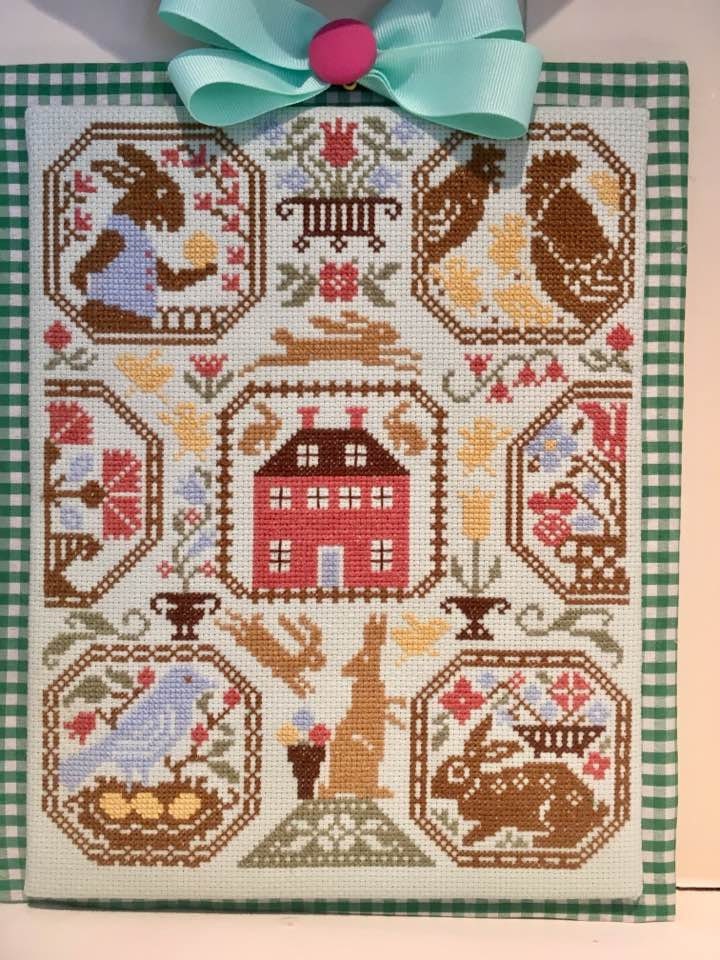 RABBIT RUN by The Prairie Schooler Counted Cross Stitch Leaflet Pattern Chart Book No. 194, Pattern Only