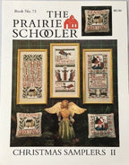 CHRISTMAS SAMPLERS II by The Prairie Schooler Counted Cross Stitch Leaflet Pattern Chart Book No. 73