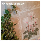 Autumn Cyclamen by Crocette A Gogo  "Ciclamini d'autunno"  Counted Cross Stitch Pattern  Autumn, Cyclamen, Flowers, Italy, PAPER PATTERN