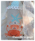 CRAB FRIENDS by Crocette A Gogo   Counted Cross Stitch Pattern  Summer, Starfish, Star Fish, Crab, Italy, Paper Pattern