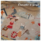 RELAX BEACH by Crocette A Gogo   Counted Cross Stitch Pattern  Summer, Beach, Crab, Cat, Bunny, Fish, Italy, Paper Pattern