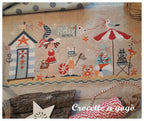 RELAX BEACH by Crocette A Gogo   Counted Cross Stitch Pattern  Summer, Beach, Crab, Cat, Bunny, Fish, Italy, Paper Pattern