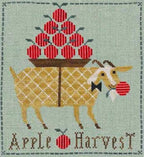 GiDDY GOAT APPLE HARVEST by Artful Offerings  Counted Cross Stitch  Fall, Paper Pattern