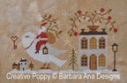 SANTA, the DOVE, and the KEY by Barbara Ana Designs Counted Cross Stitch Chart, Santa, White Dove, Paper Pattern