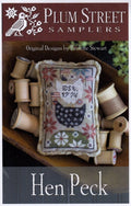 Plum Street Samplers Hen Peck cross stitch pattern, Paper Pattern