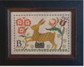 LA~D~DA "B Is For Bunny "  Counted Cross Stitch Pattern  Hare, Bunny, Rabbit, Flowers, Sampler, Spring, Paper Pattern