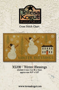 TERESA KOGUT "Winter Blessings"  Counted Cross Stitch Pattern  Snowmen, Snowflakes, Winter, Christmas, folk art, Pattern Only