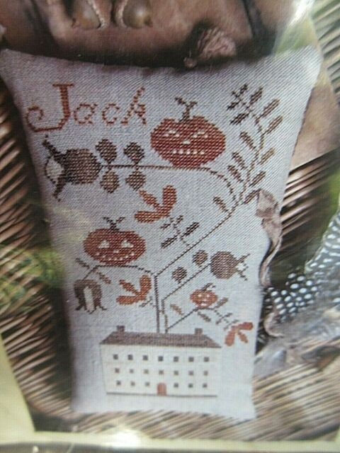 STACY NASH "Jack's House Pinkeep" Counted Cross Stitch Pattern, Autumn, Fall, Thanksgiving, Halloween, Pattern Only