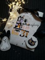 PDF INSTANT DOWNLOAD  My Fanny "31"  Counted Cross Stitch Pattern  Halloween, Haunted House, Autumn