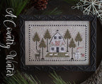 PLUM STREET SAMPLERS "A Country Winter" Cross Stitch Pattern, Sheep, Snowman, Barn, Paper Pattern