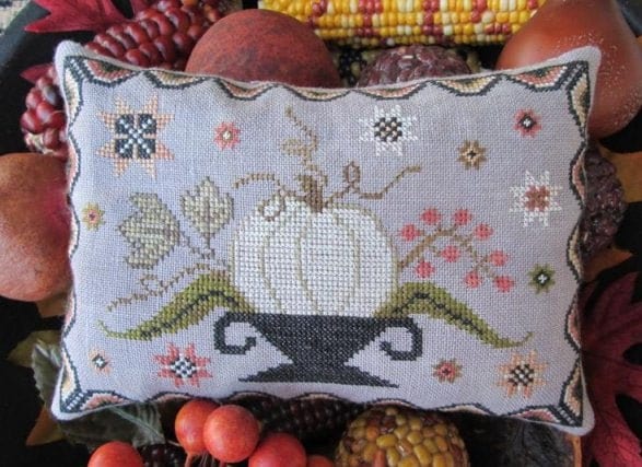 THE SCARLETT HOUSE "Penny Pumpkin" Counted Cross Stitch Pattern, Autumn, Pattern Only