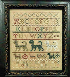 THE SCARLETT HOUSE "Charlotte Murdoch 1815" Counted Cross Stitch Pattern, Reproduction Sampler, Dogs, Pattern