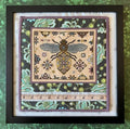 THE BLUE FLOWER "Quilting Bee" Counted Cross Stitch Pattern, Original by Jeannine McGowan, Pattern Only