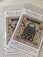 ARTFUL OFFERINGS "Haunted Manor House" (A Simple Halloween Sampler), Counted Cross Stitch, Pattern Only