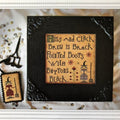 Plum Street Samplers / BUTTONS BLACK / cross stitch chart