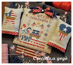 Crocette A Gogo   "FREEDOM"  Counted Cross Stitch Pattern  Summer, Patriotic, Americana, July, Paper Pattern