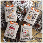 Crocette A Gogo   "Calendar - Part 3  Counted Cross Stitch Pattern  4 Cross Stitch Patterns, Autumn, Halloween, Winter, Christmas