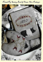 STACY NASH "Prized Pig, Sewing Book, Flower Urn Pinkeep", Pincushion, Needle Book, Colonial, Pattern Only
