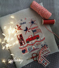 PDF DOWNLOAD My Fanny "4th Of July"  Counted Cross Stitch Pattern  Patriotic, Americana, July 4th, Summer