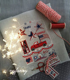 PDF DOWNLOAD My Fanny "4th Of July"  Counted Cross Stitch Pattern  Patriotic, Americana, July 4th, Summer