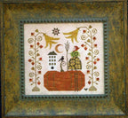 PLUM STREET SAMPLERS "Babushka's Blossoms" Counted Cross Stitch Pattern/Chart, Autumn, Pumpkin, Garden, Pattern Only