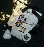 PDF INSTANT DOWNLOAD  My Fanny "31"  Counted Cross Stitch Pattern  Halloween, Haunted House, Autumn
