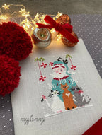 PDF INSTANT DOWNLOAD  My Fanny "Santa Collection #4"  Counted Cross Stitch Pattern  Christmas, Winter, Santa, Cats, Kittens
