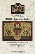 TERESA KOGUT "Lincoln's Eagle"  Counted Cross Stitch Pattern  Patriotic, Americana, Pattern Only