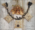 PINEBERRY LANE "Autumn Blessings"  Primitive Cross Stitch Pattern  A Festive Fall Garden, Halloween, Witch, Pattern Only