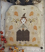 PINEBERRY LANE "Autumn Blessings"  Primitive Cross Stitch Pattern  A Festive Fall Garden, Halloween, Witch, Pattern Only